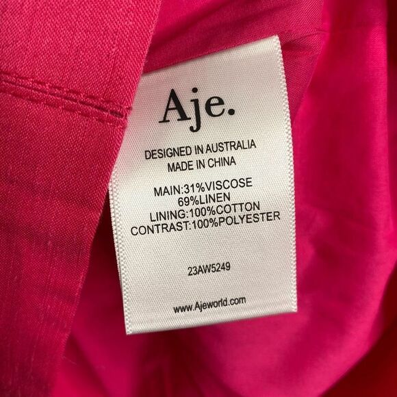 AJE Dress Strapless Bone Structured Pink Mini Dress Size AUS 4/ US 0 - Picture 8 of 10